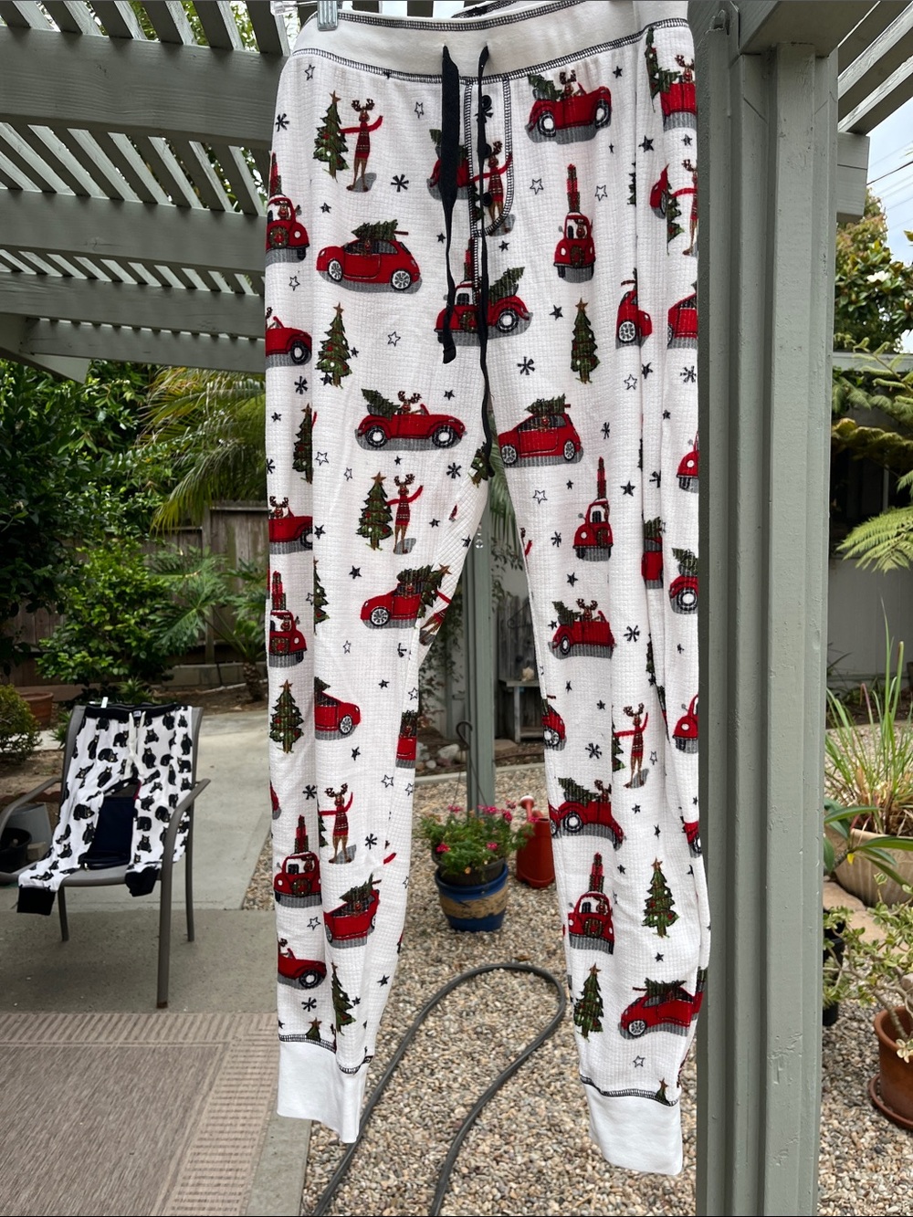 PJ Salvage Christmas Pajama Bottoms Volkswagen Christmas Tree Print Size L